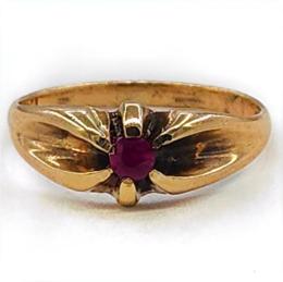 Yellow Gold Ring- Women's