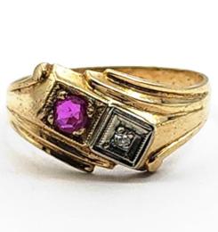 Yellow Gold Ring- Women's