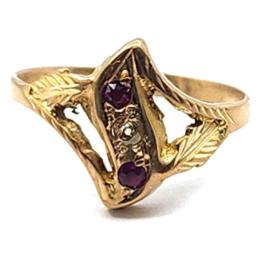 Yellow Gold Ring- Women's