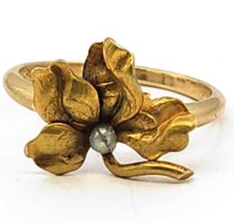 Yellow Gold Ring- Women's