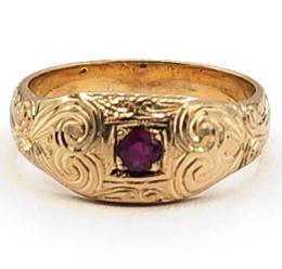 Yellow Gold Ring- Women's