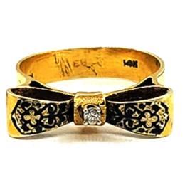 Yellow Gold Ring- Women's