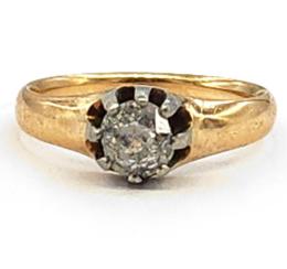 Yellow Gold Ring- Women's