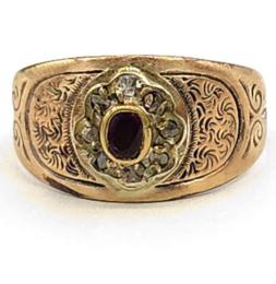 Yellow Gold Ring- Women's