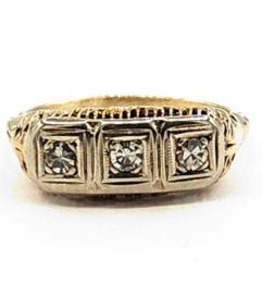 Yellow Gold Ring- Women's