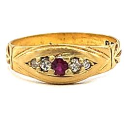 Yellow Gold Ring- Women's