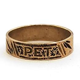 Yellow Gold Ring- Women's