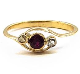 Yellow Gold Ring- Women's