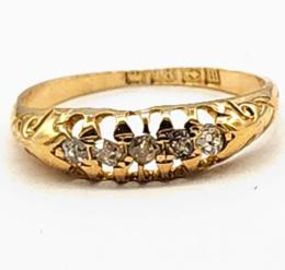 Yellow Gold Ring- Women's