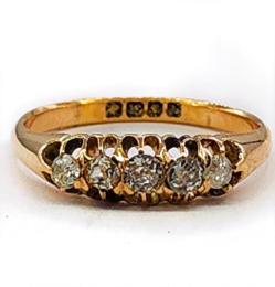 Yellow Gold Ring- Women's