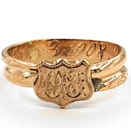 Yellow Gold Ring- Women's