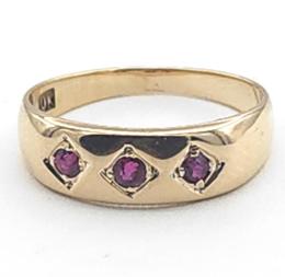 Yellow Gold Ring- Women's