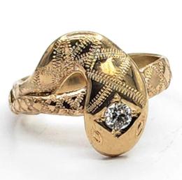 Yellow Gold Ring- Women's