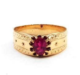 Yellow Gold Ring- Women's