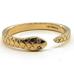 Yellow Gold Ring- Women's