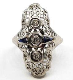 White Gold Ring - Women's