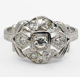 White Gold Ring - Women's