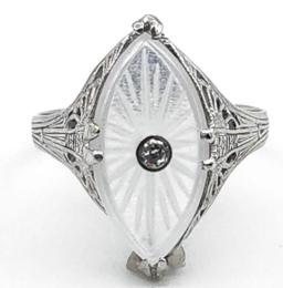 White Gold Ring - Women's