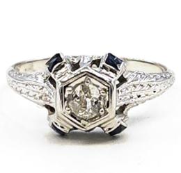 White Gold Ring - Women's